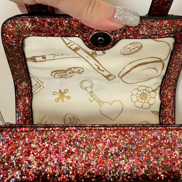 Kate Spade “Skirt the Rules” Multi Glitter Scout Bag NWT - Picture 5 of 6